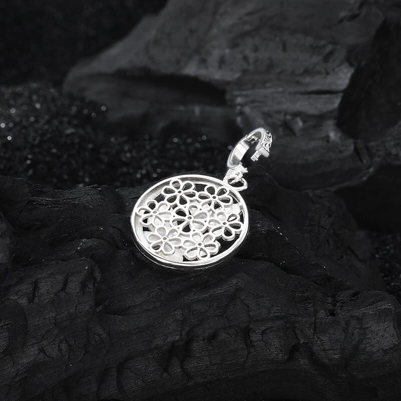 Hollowed Two-tone Butterfly Pendant - Image 4