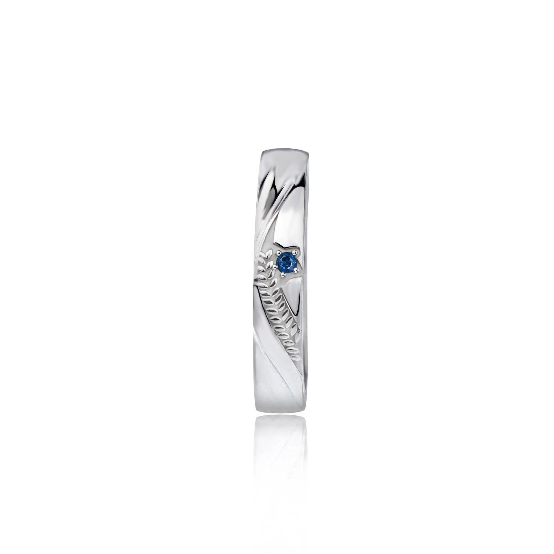 Starry Sea Wheat Ear Couple Rings - Image 4